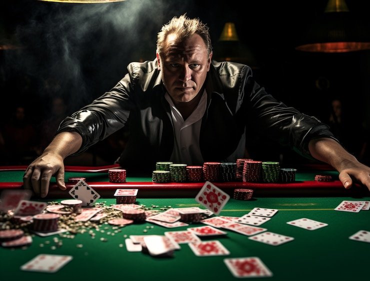 Meja Caribbean Stud Poker live-dealer di platform thor89 dengan dealer profesional